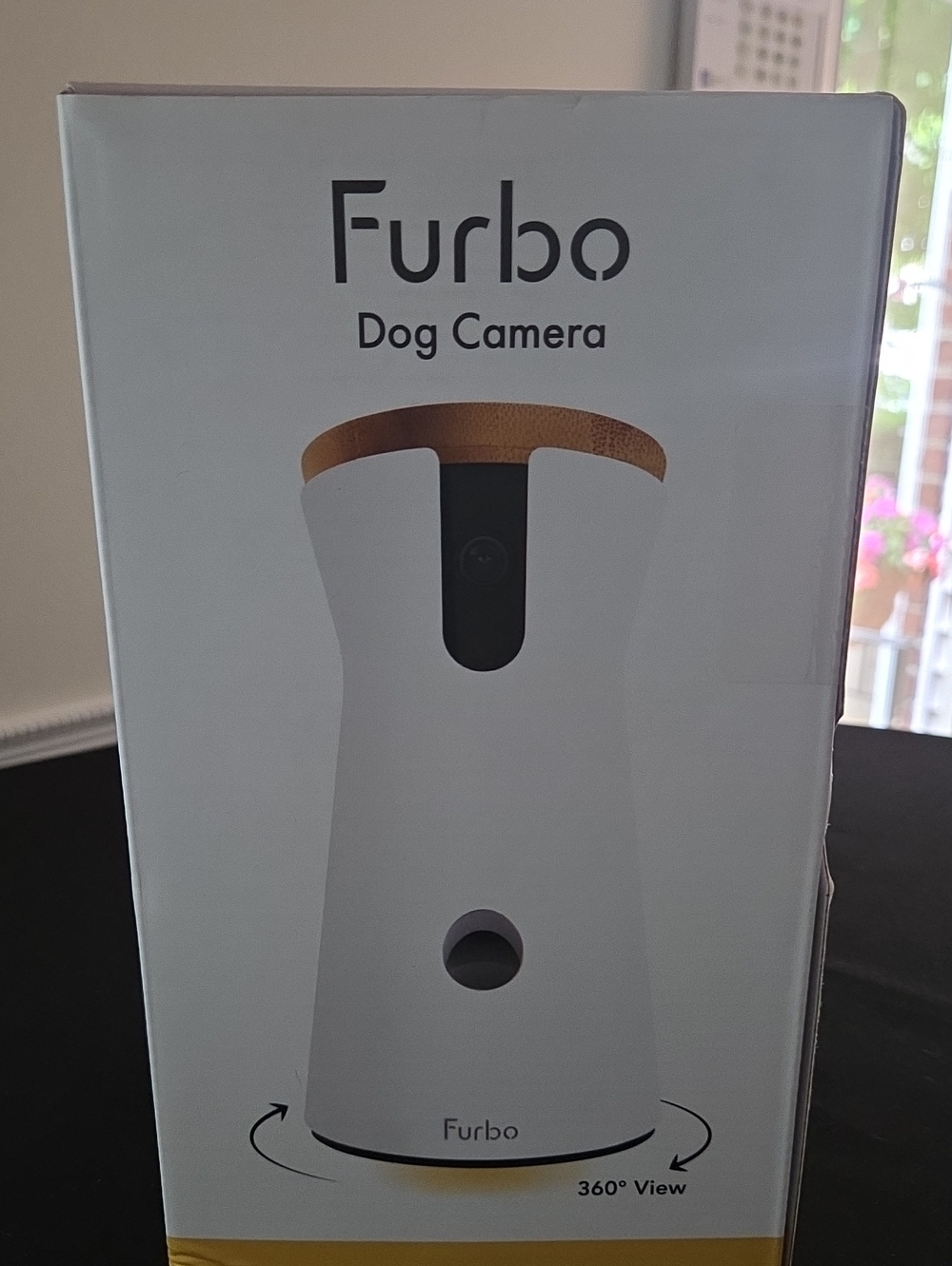 Furbo Dog Camera - White with Brown Accent